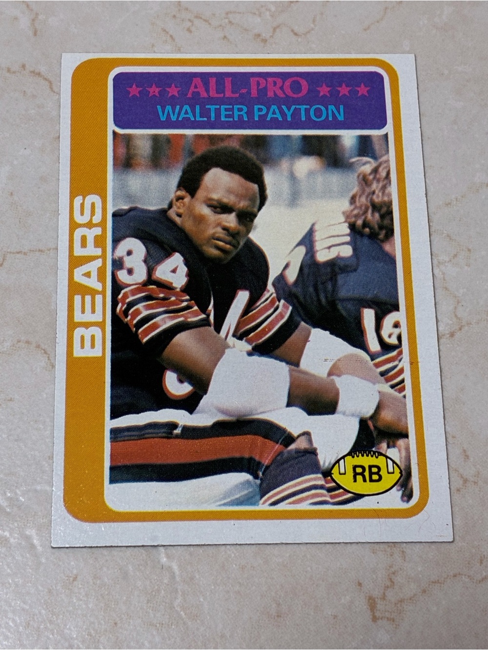 Walter Payton  Topps All-Pro Football Card